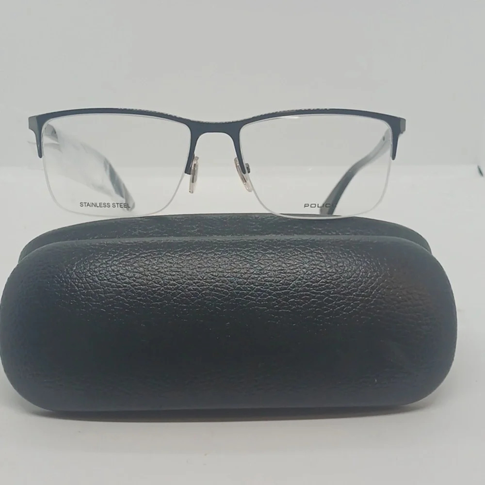 NWT RX-ABLE POLICE AXIOM EYEGLASS FRAMES VPL884 GUNMETAL